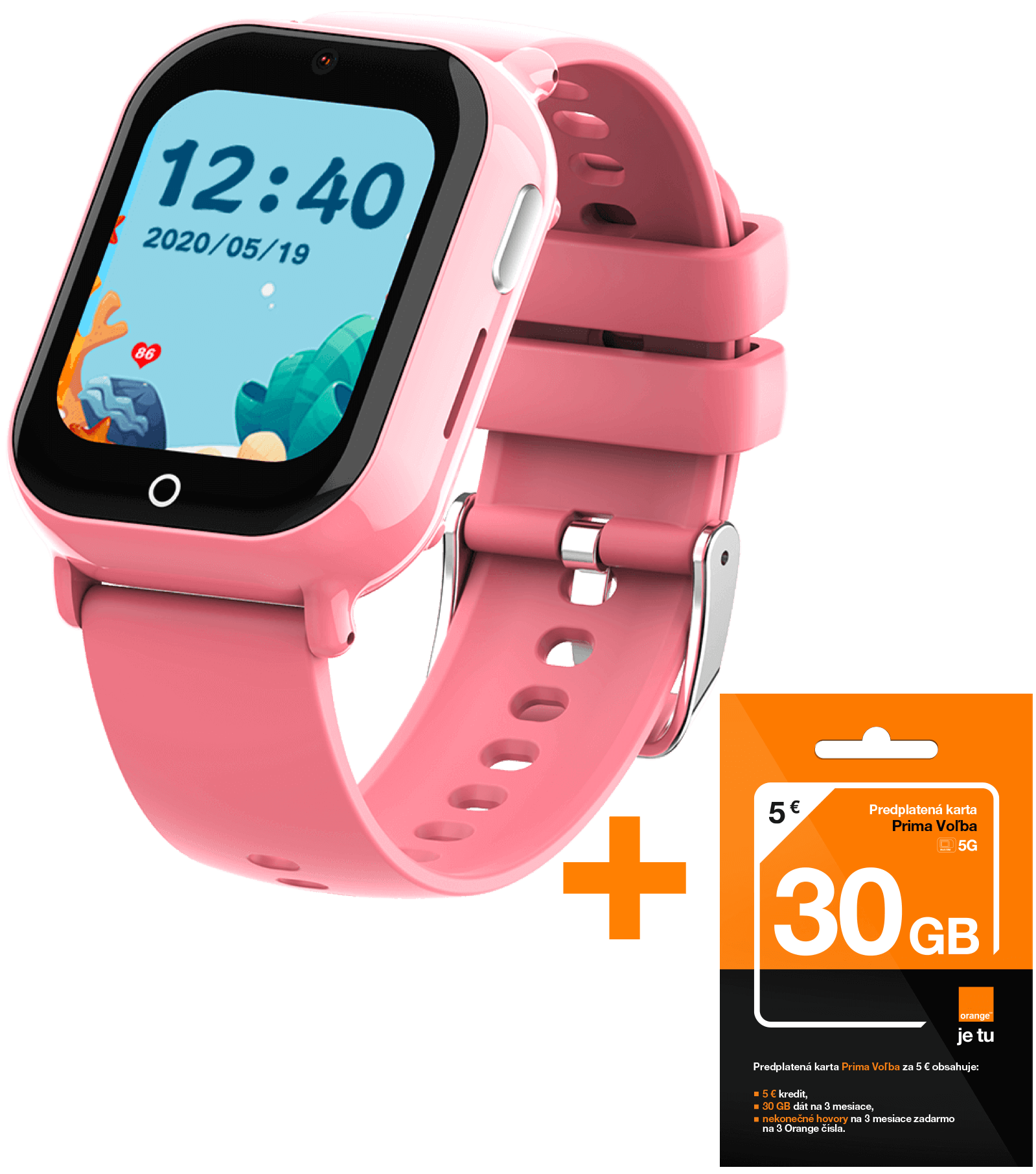 CARNEO GuardKid+ 4G Tiny pink_orange2 - Kopie